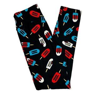 NEW Lularoe Leggings Americana Patriotic Popsicles Ice Cream Tween